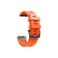Cinturino in silicone per Garmin QuickFit 26mm, Orange, FixPremium
