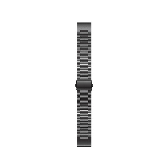 Cinturino Stainless Steel per Garmin QuickFit 22mm, Black, FixPremium