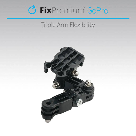 Supporto a 3 bracci per GoPro, Black, FixPremium