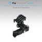 Supporto a 3 bracci per GoPro, Black, FixPremium