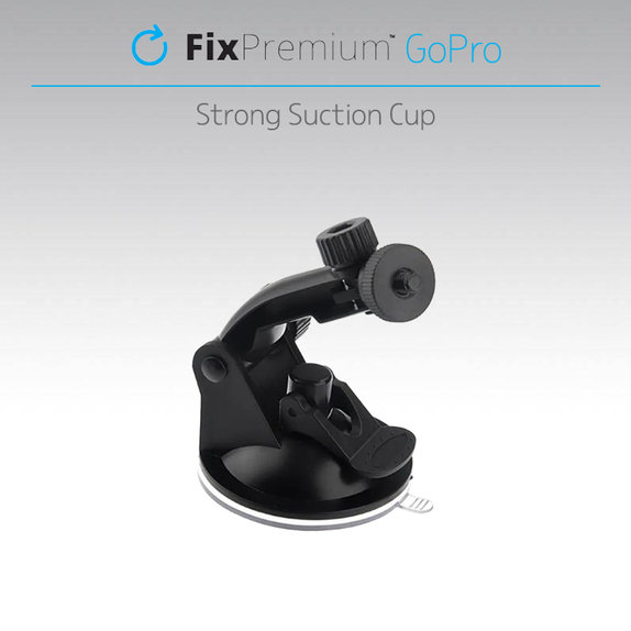 Supporto con ventosa per GoPro, Black, FixPremium