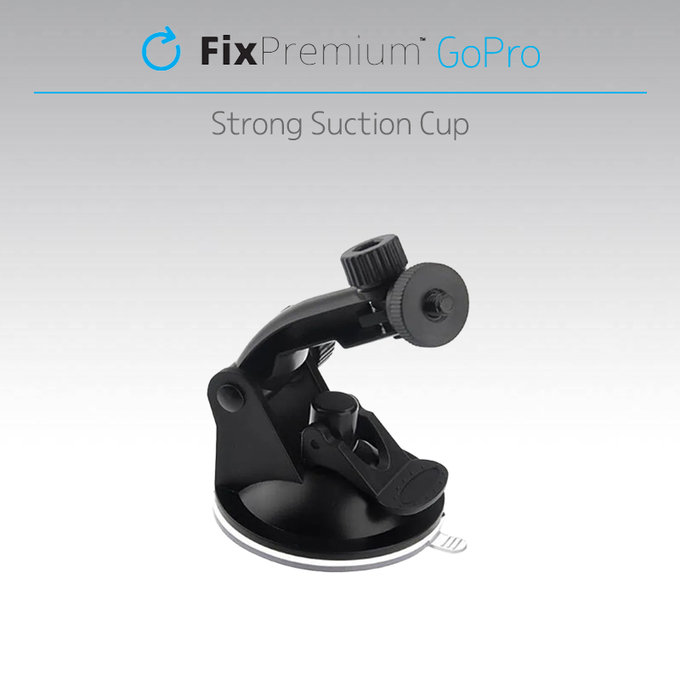 Supporto con ventosa per GoPro, Black, FixPremium