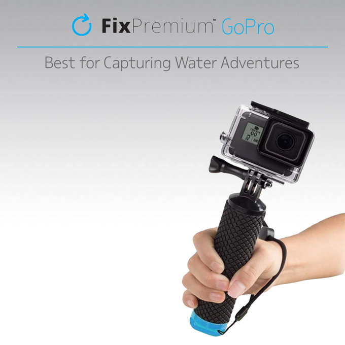Galleggiante per GoPro, Black, FixPremium