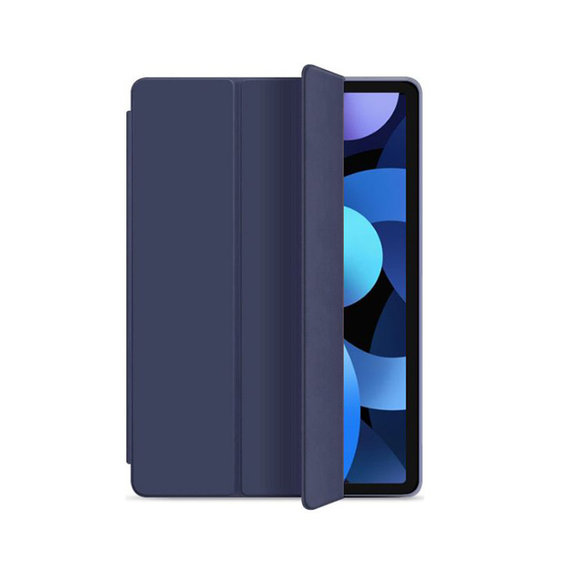 Custodia Flip in silicone per iPad Air (4th, 5th Gen), Blue, FixPremium