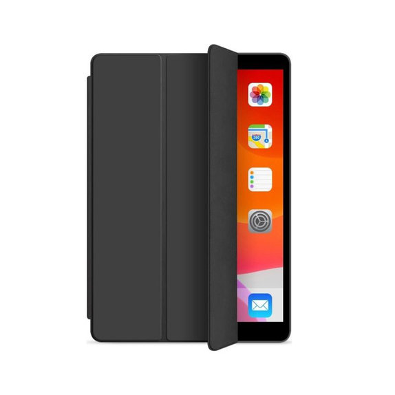 Custodia Flip in silicone per iPad 10.2" (7th, 8th, 9th Gen), Black, FixPremium