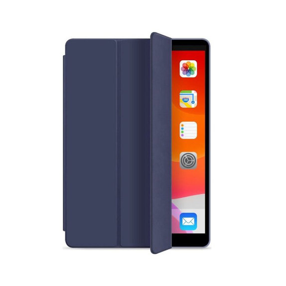 Custodia Flip in silicone per iPad 10.2" (7th, 8th, 9th Gen), Blue, FixPremium