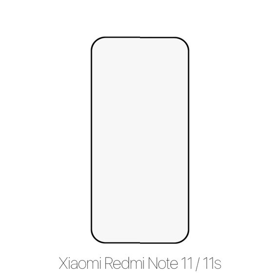 Vetro temperato FullCase per Xiaomi Redmi Note 11, 11S, FixPremium