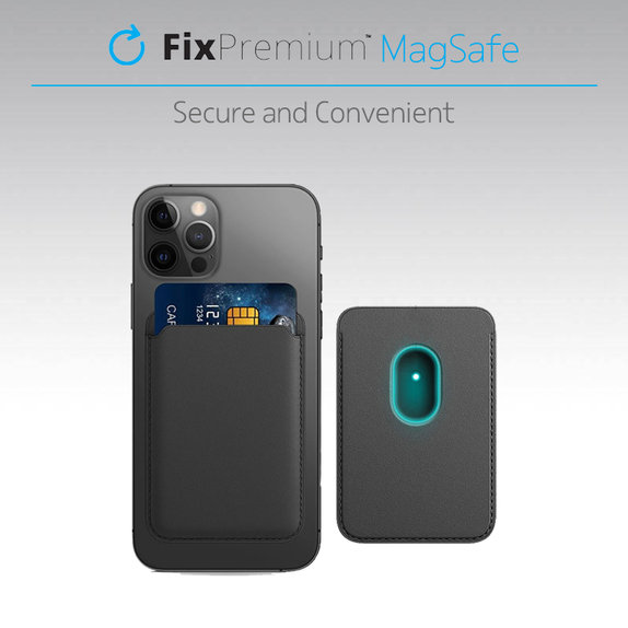 MagSafe Wallet, Black, FixPremium