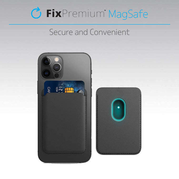 MagSafe Wallet, Black, FixPremium