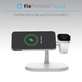 Supporto MagSafe 3in1 per iPhone, Apple Watch e AirPods, White, FixPremium
