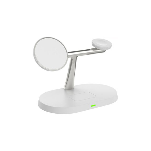 Supporto MagSafe 3in1 per iPhone, Apple Watch e AirPods, White, FixPremium