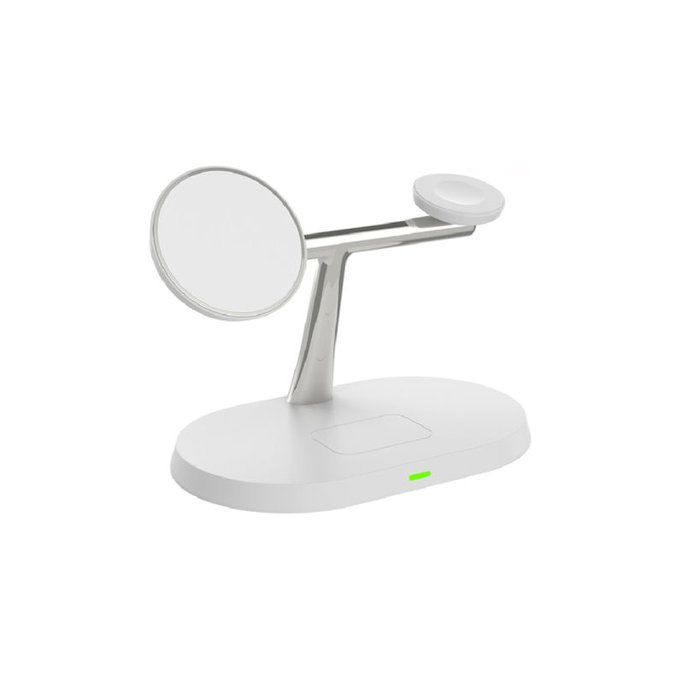 Supporto MagSafe 3in1 per iPhone, Apple Watch e AirPods, White, FixPremium