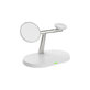 Supporto MagSafe 3in1 per iPhone, Apple Watch e AirPods, White, FixPremium