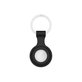 Portachiavi in silicone per AirTag, Black, FixPremium