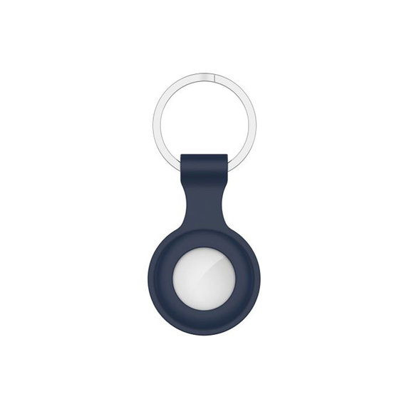Portachiavi in silicone per AirTag, Blue, FixPremium