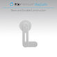 Supporto MagSafe per iPhone per notebook, Black, FixPremium