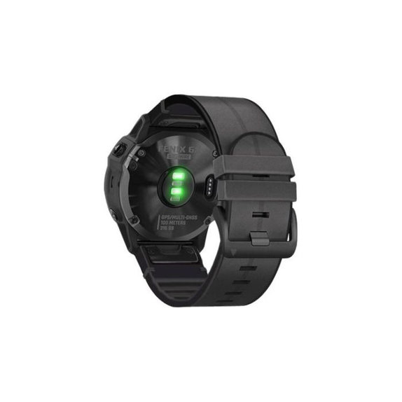 Cinturino in pelle per Garmin QuickFit 26mm, Black, FixPremium