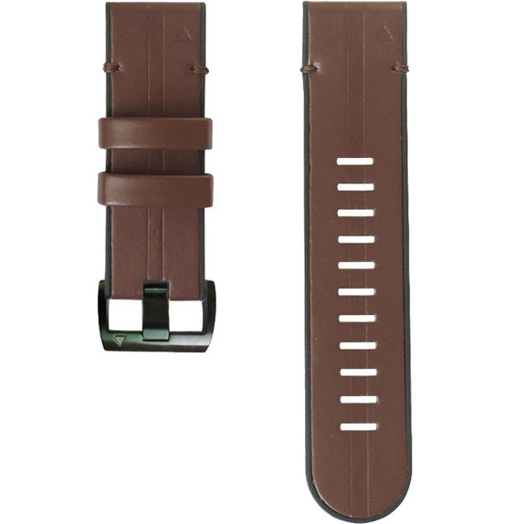 Cinturino in pelle per Garmin QuickFit 26mm, Brown, FixPremium