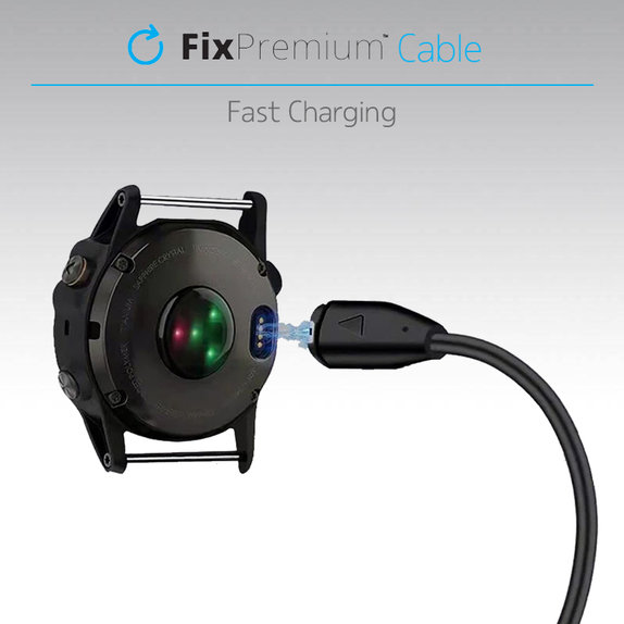 Cavo di ricarica per Garmin Watch, Black, FixPremium