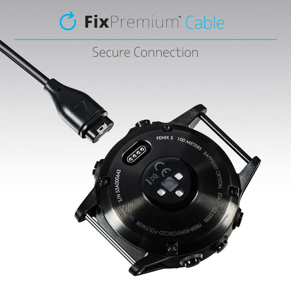 Cavo di ricarica per Garmin Watch, Black, FixPremium