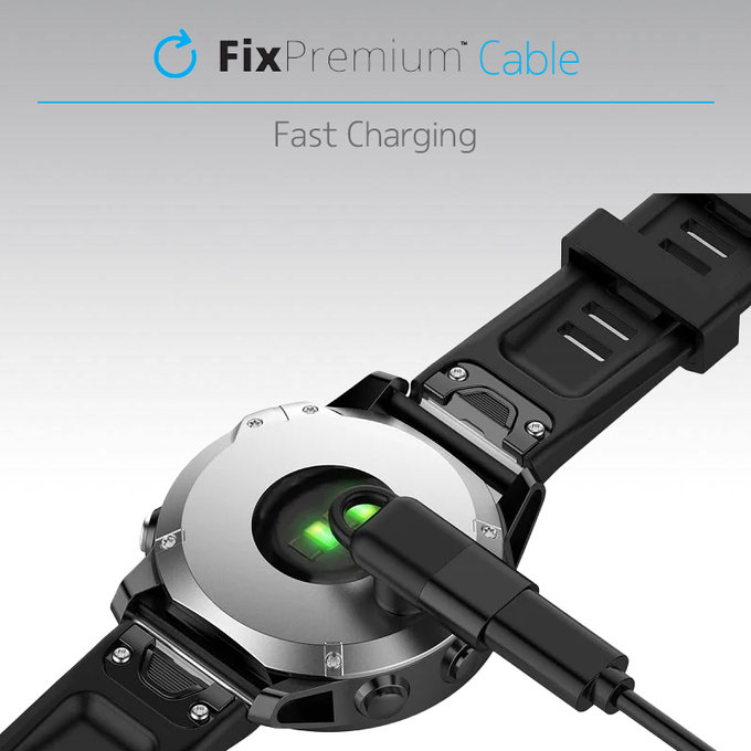 Adattatore USB-C per porta Garmin per Watch, Black, FixPremium