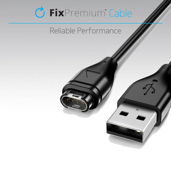 Cavo di ricarica USB-C per Garmin Watch, Black, FixPremium