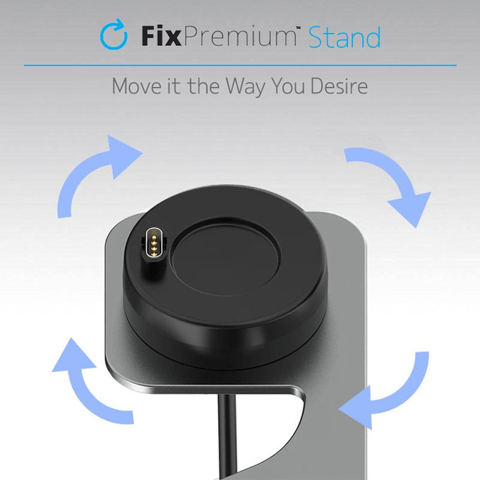 Supporto di ricarica per Garmin Watch, Space Grey, FixPremium