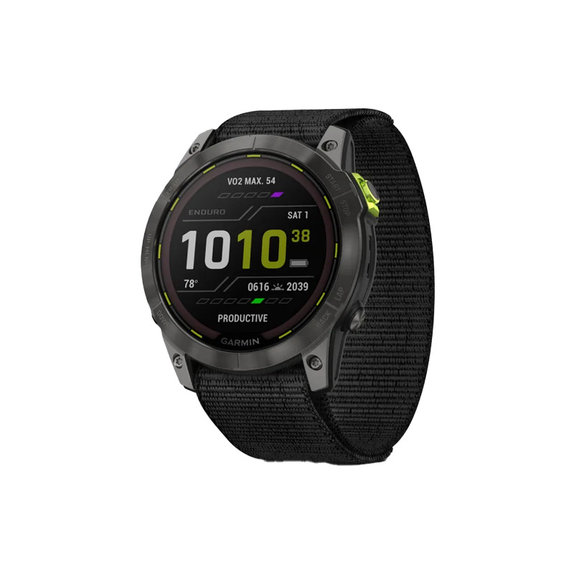 Cinturino in nylon per Garmin 22mm, Black, FixPremium