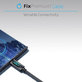Cavo da USB-C a USB con funzione Power Delivery 1m, Black, FixPremium