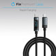 Cavo da USB-C a USB con funzione Power Delivery 1m, Black, FixPremium