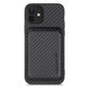 Custodia Carbon con MagSafe Wallet per iPhone 12 mini, Black, FixPremium