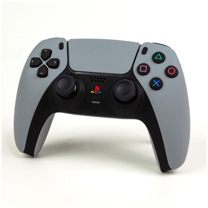 Pulsante Home retro per PS5 DualSense, White, FixPremium