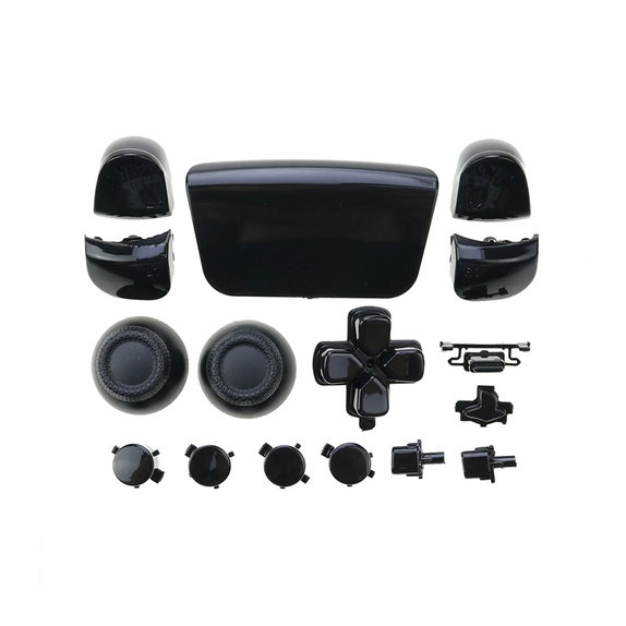 Elementi decorativi luxury per PS5 DualSense, Black, FixPremium