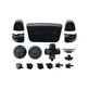 Elementi decorativi luxury per PS5 DualSense, Black, FixPremium