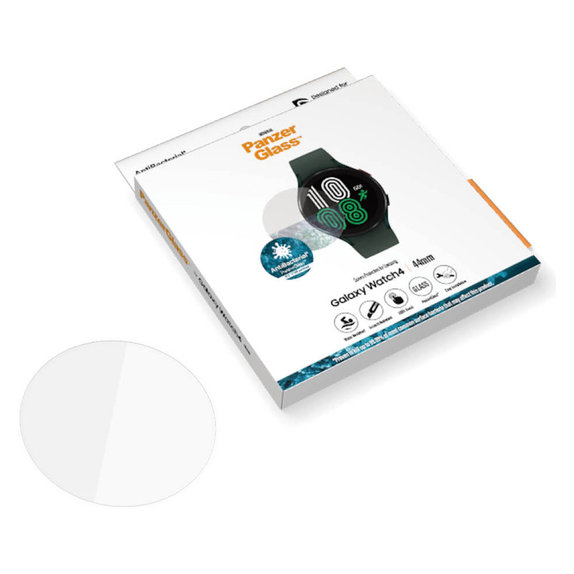 Vetro temperato Flat Glass AB per Samsung Galaxy Watch4 44 mm, Trasparente, PanzerGlass