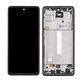 Schermo OLED per Samsung A52 5G A526B, A52s 5G A528B, Awesome Black, Vetro touch con cornice
