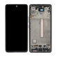 Schermo per Samsung A53 A536B, Awesome Black, Vetro touch con cornice