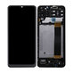 Schermo per Samsung M13 M135F, Black, Vetro touch con cornice