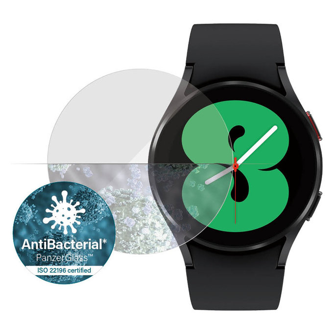 Vetro temperato Flat Glass AB per Samsung Galaxy Watch 4 40 mm, Trasparente, PanzerGlass