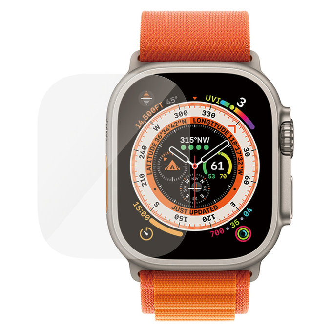 Vetro temperato AB per Apple Watch Ultra 2/Ultra, Trasparente, PanzerGlass