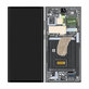Schermo per Samsung S23 Ultra S918B, Green, Vetro touch con cornice, GH82-30466C, GH82-30465C, Genuine Service Pack