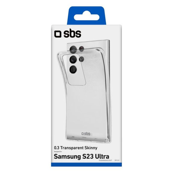 Custodia Skinny per Samsung S23 Ultra, Transparent, SBS