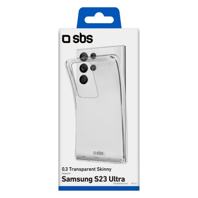 Custodia Skinny per Samsung S23 Ultra, Transparent, SBS