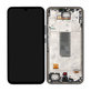 Schermo per Samsung A34 5G A346B, Black, Vetro touch con cornice, GH82-31200A, GH82-31201A, Genuine Service Pack