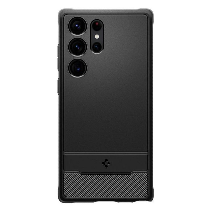 Custodia Rugged Armor per Samsung S23 Ultra, Matte Black, Spigen