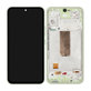 Schermo per Samsung A54 5G A546B, Light Green, Vetro touch con cornice, GH82-31231C, GH82-31232C, Genuine Service Pack