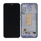Schermo per Samsung A54 5G A546B, Light Violet, Vetro touch con cornice, GH82-31231D, GH82-31232D, Genuine Service Pack