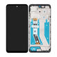 Schermo per Motorola Moto G73, Black, Vetro touch con cornice, 5D68C22272, Genuine Service Pack