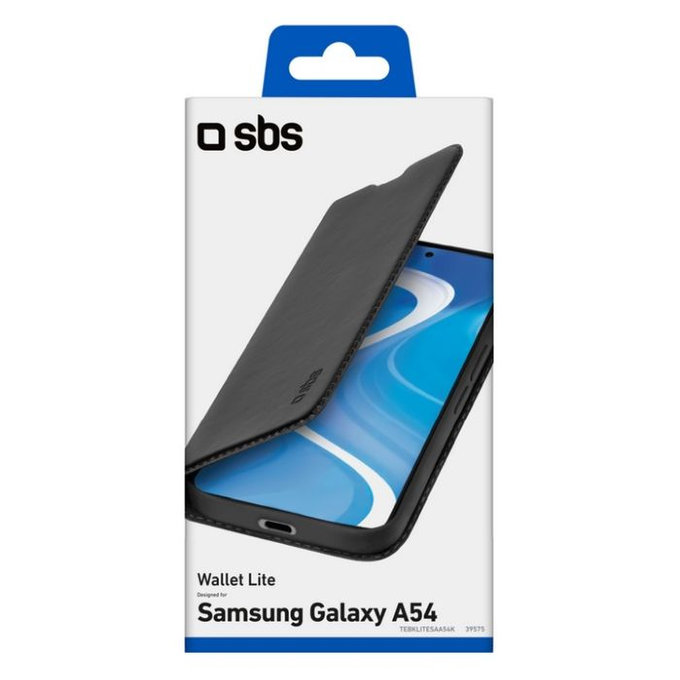 Custodia Book Wallet Lite per Samsung A54 5G, Black, SBS