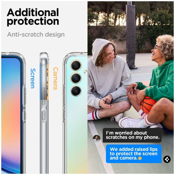 Custodia Ultra Hybrid per Samsung A34 5G, Crystal Clear, Spigen